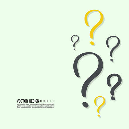 Hand drawn question mark.のイラスト素材