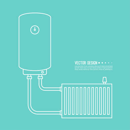 Home water heater.のイラスト素材