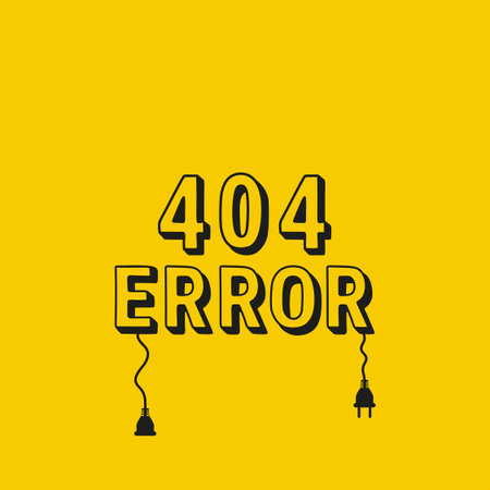 404 connection error. Vector abstract background