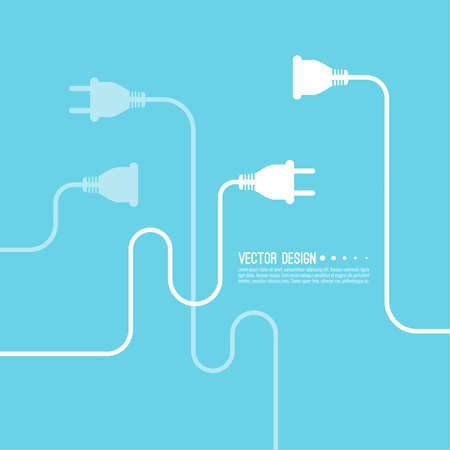 Electric plug iconのイラスト素材