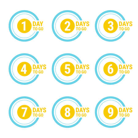 Countdown left days banner.のイラスト素材