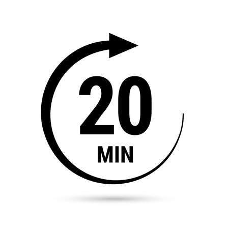 Isolated illustration with timer.のイラスト素材