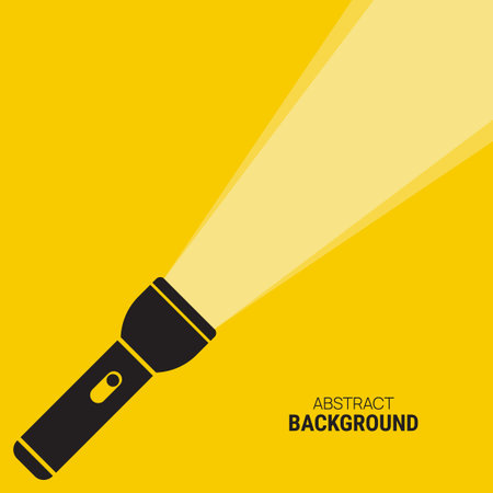 Vector background with flashlightのイラスト素材
