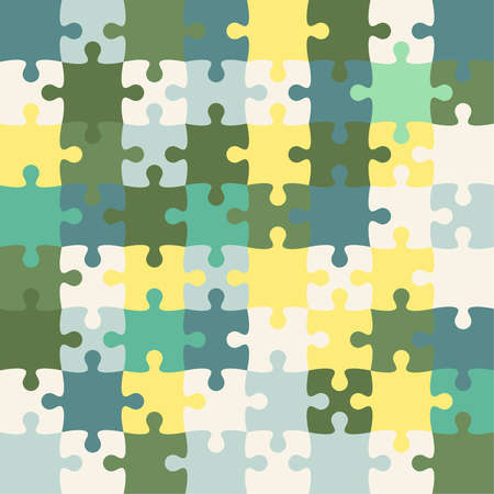 Jigsaw puzzle vectorのイラスト素材