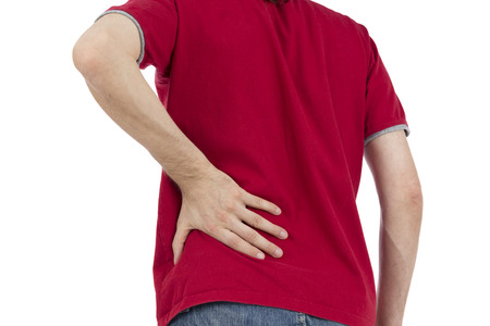 Lower back painの写真素材