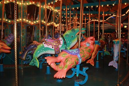 king triton carousel at disney california adventureのeditorial素材