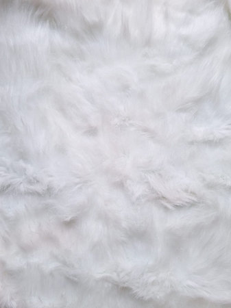 Soft luxurious white fur texture background