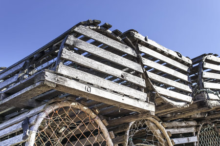 A Stack of Lobster Trapsの写真素材