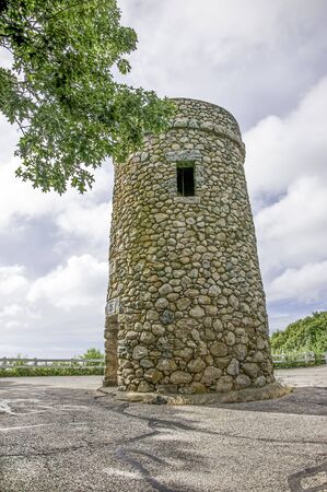 Scargo Tower near Scargo Lake, Massachusetts Scrago Lake is near Brewster のeditorial素材