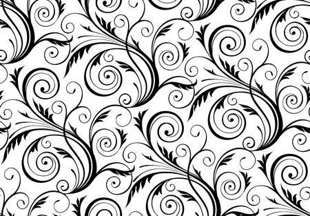 vector seamless abstract floral patternのイラスト素材