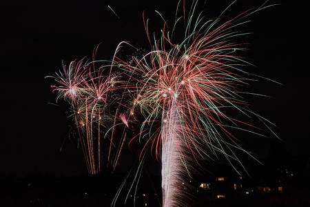 Fireworks on New Year's Eveの写真素材