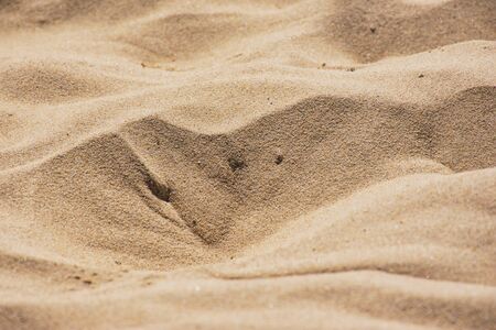 close up of sand on the beach as picture background, format filling color photoの写真素材