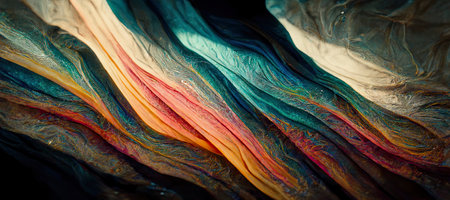 generative midjourney ai background illustration, multicolored patternの素材