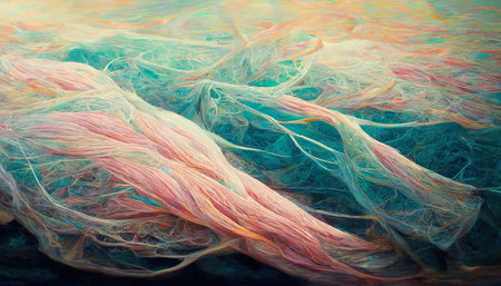 illustration of pastel colored wallpaper background headerの素材