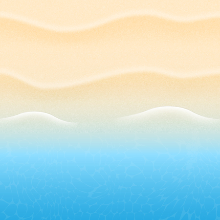 Summer background with beach sand and seaのイラスト素材