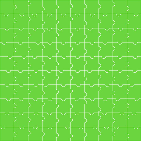 Seamless pattern of green puzzle. Abstract background.Vectorのイラスト素材