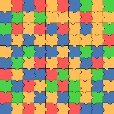 pattern of colorful puzzle.multicolored mosaic.abstract background.vectorのイラスト素材