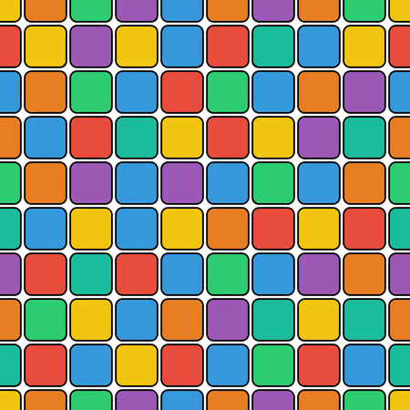 seamless geometric pattern.colorful background of colored rectangles.vectorのイラスト素材