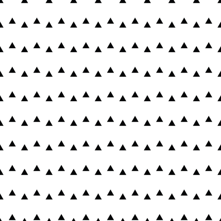Geometric line monochrome abstract seamless pattern with triangle. Wrapping paper.のイラスト素材