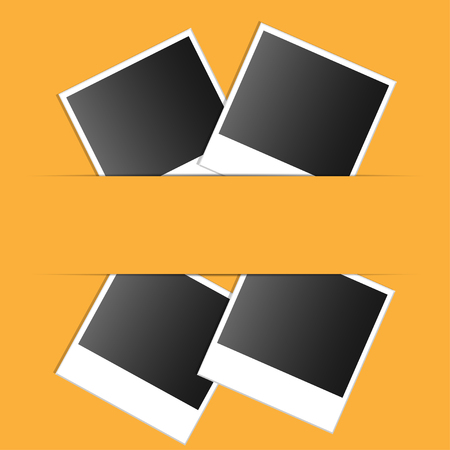 set on an orange background photoのイラスト素材