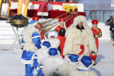 Winter fishing ritualのeditorial素材