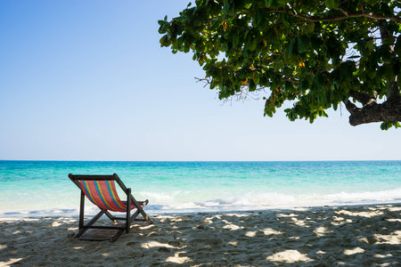 Vacation on the beach in Thailand Koh Samedの写真素材