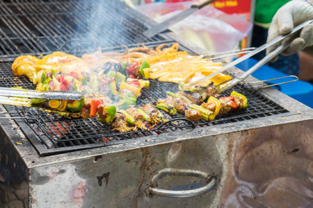 grill food cookingの写真素材