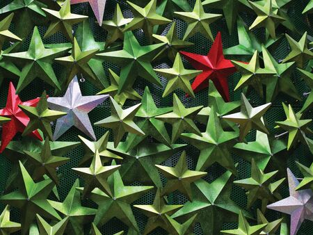 Background / abstract image of metal stars.の写真素材