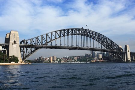 The Sydney Harbour Bridge in Sydney, Australia.の写真素材