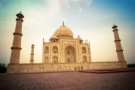 Photo of the Taj Mahal in Agra, India.の写真素材