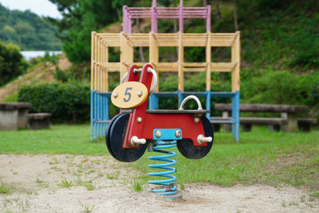 Play equipment in parksの写真素材
