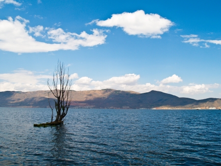 The Erhai lake old in Dali Yunnan province, China の写真素材