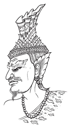 Ascetic Pattern artistic of Thaiのイラスト素材