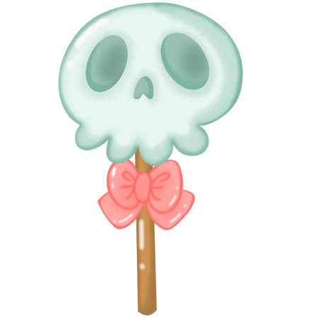 Cheerful Halloween cartoon icons: pumpkins, ghosts, witch's hat, cat, spider, skulls, and more.のイラスト素材