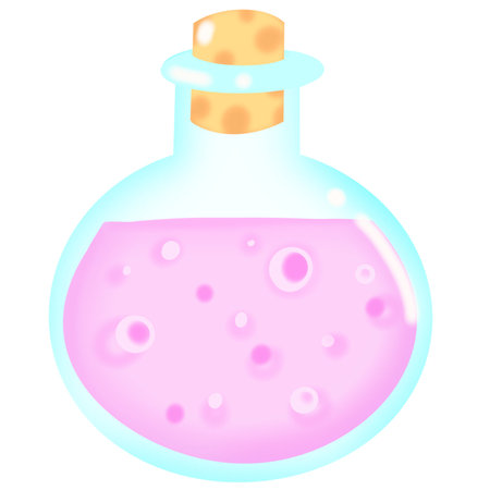 cartoon poison in bright neon colorのイラスト素材