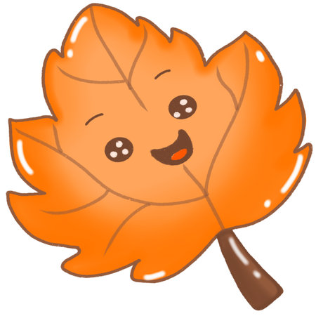 Oak branch with acorns and colorful autumnのイラスト素材