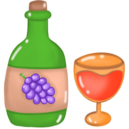 Thanksgiving feast elements with turkeyのイラスト素材