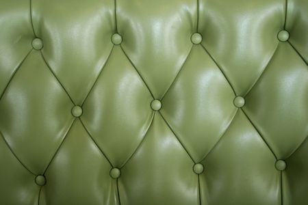leather sofa with buttons, greenの写真素材