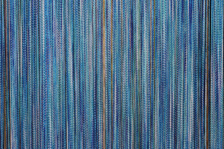 trendy blue background made of differently blue colored stringsの写真素材