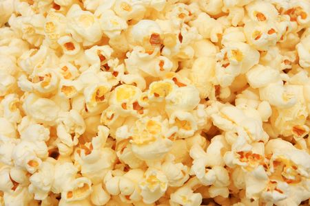 Closeup of popcorn, great as a background in your designsの写真素材