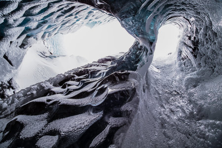 into the cave