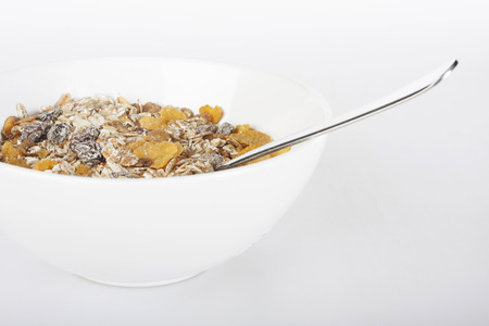 Bowl of muesli perfect for a concept of a healthy diet の写真素材