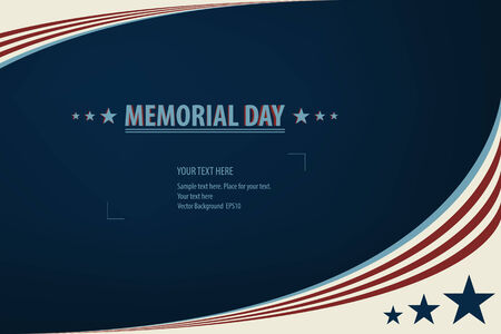 Illustration of a Memorial Day Designのイラスト素材