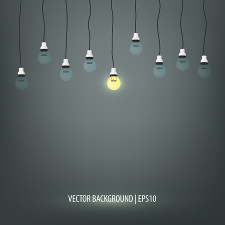 Bulb light idea concept.のイラスト素材