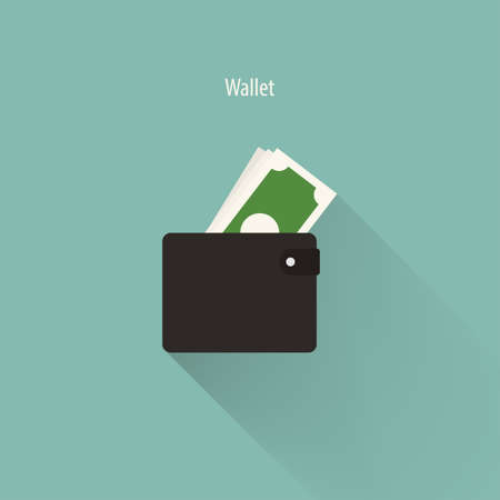 Vector Wallet icon,Vector EPS10.のイラスト素材