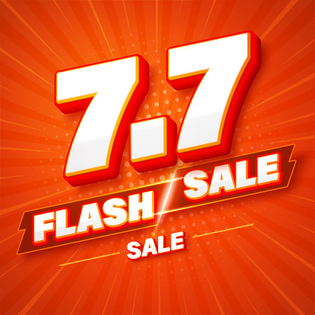 Flash sale banner template design for web or social media.のイラスト素材