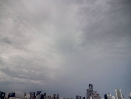 Buildings and sky