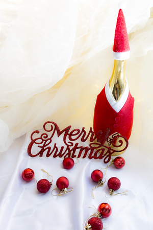 Funny Christmas Bottleの写真素材