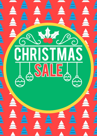 Christmas sale posterのイラスト素材