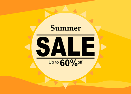 Summer sale banner designのイラスト素材